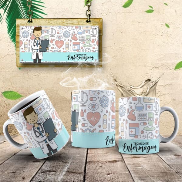 ESTAMPAS ENFEREMEIROS CANECAS - Image 3