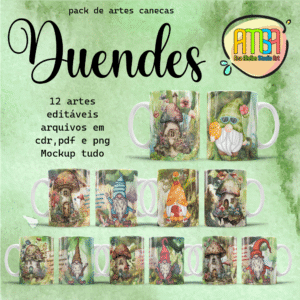 ESTAMPAS DUENDE DE COR CANECAS