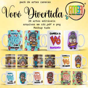 PACK VOVÓ DIVERTIDA CANECAS (avós)
