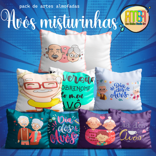ESTAMPAS AVÓS MISTURINHA ALMOFADAS - Image 2