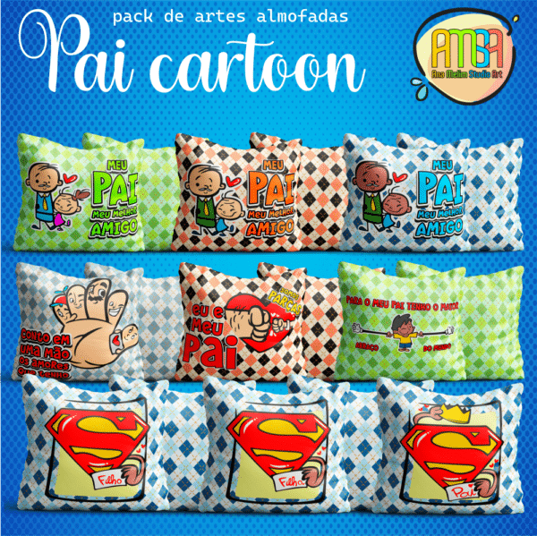 ESTAMPAS PAI CARTOON ALMOFADAS - Image 2