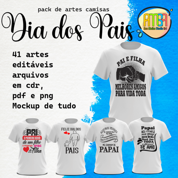 ESTAMPAS DIA DOS PAIS CAMISAS