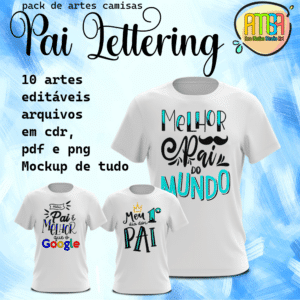 ESTAMPAS PAIS LETTERING CAMISAS