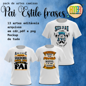 ESTAMPAS PAI ESTILO FRASES CAMISAS