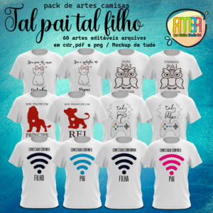 ESTAMPAS TAL PAI TAL FILHOS CAMISAS