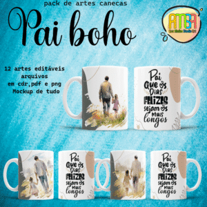 ESTAMPAS PAI BOHO CANECAS
