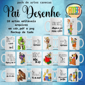 ESTAMPAS PAI DESENHO CANECAS