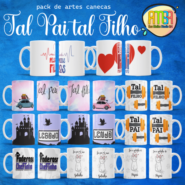 ESTAMPAS TAL PAI TAL FILHO CANECAS - Image 2