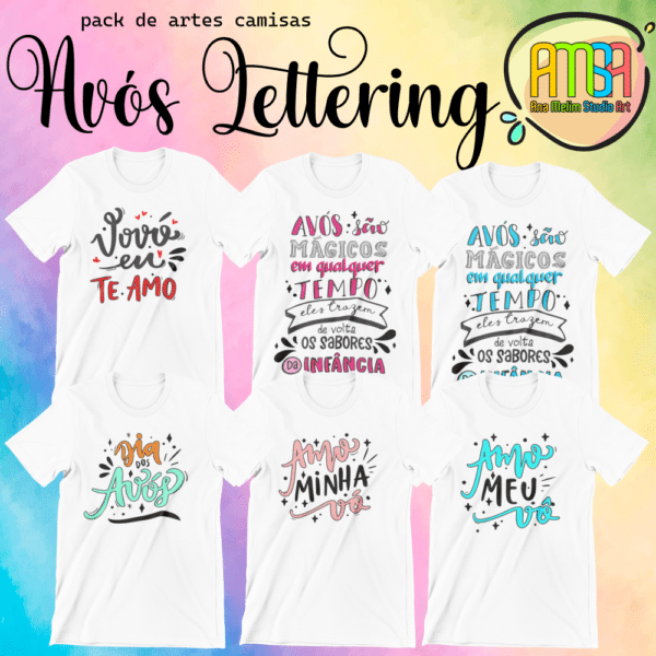 ESTAMPAS AVÓS LETTERING CAMISAS - Image 2