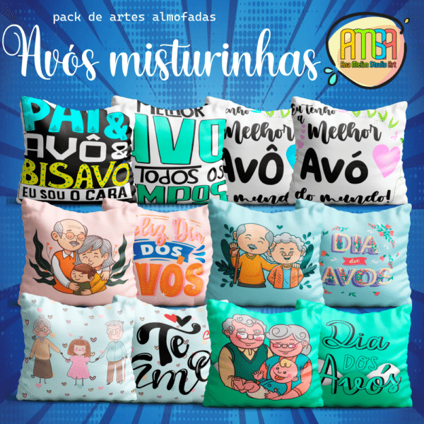 ESTAMPAS AVÓS MISTURINHA ALMOFADAS - Image 3