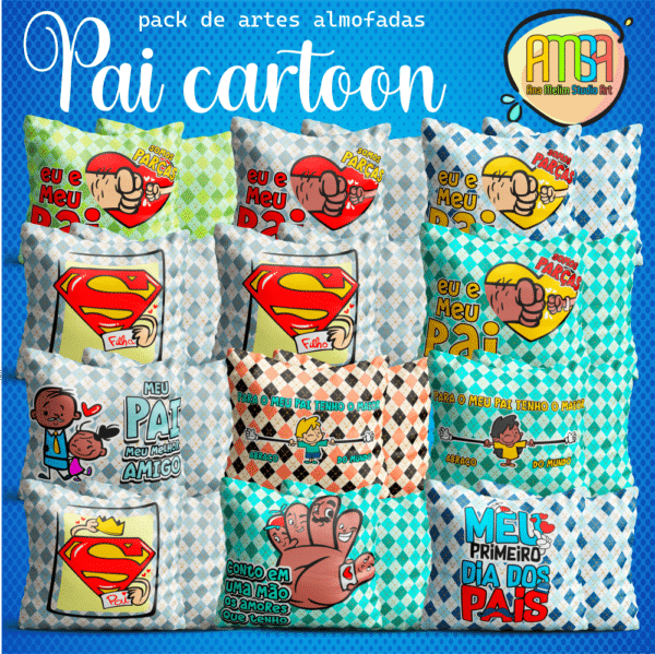 ESTAMPAS PAI CARTOON ALMOFADAS - Image 3