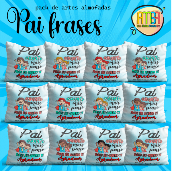 ESTAMPAS DIA DOS PAIS FRASES ALMOFADAS - Image 2