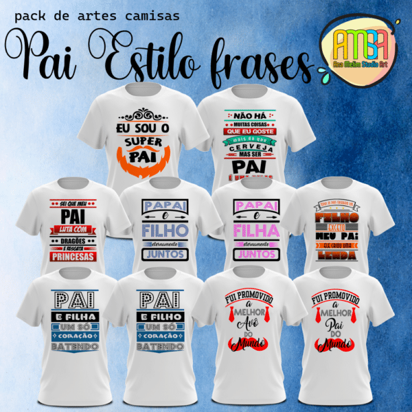 ESTAMPAS PAI ESTILO FRASES CAMISAS - Image 2