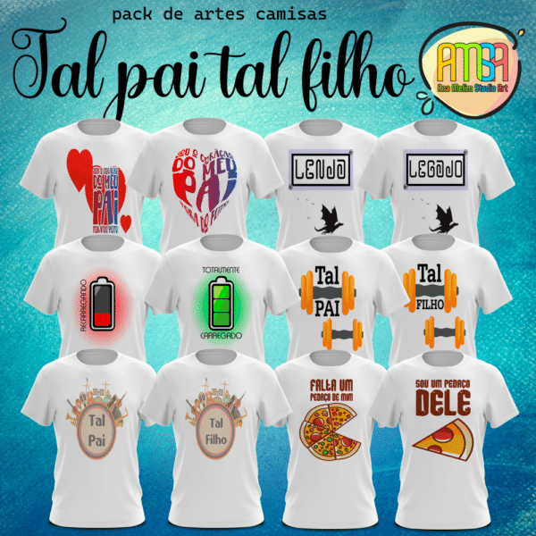 ESTAMPAS TAL PAI TAL FILHOS CAMISAS - Image 2