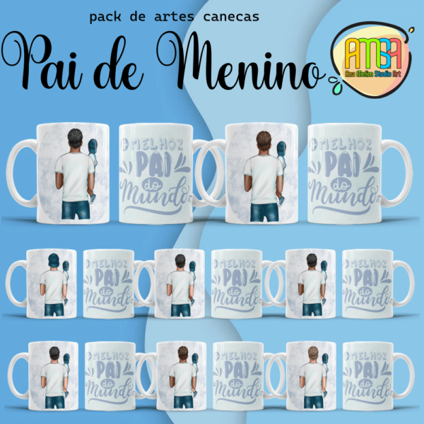 ESTAMPAS PAI DE MENINOS CANECAS - Image 2