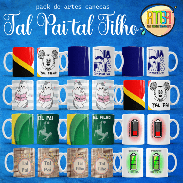 ESTAMPAS TAL PAI TAL FILHO CANECAS - Image 3