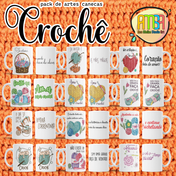 ESTAMPAS CROCHÊ CANECAS - Image 2
