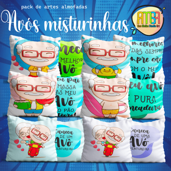ESTAMPAS AVÓS MISTURINHA ALMOFADAS - Image 4