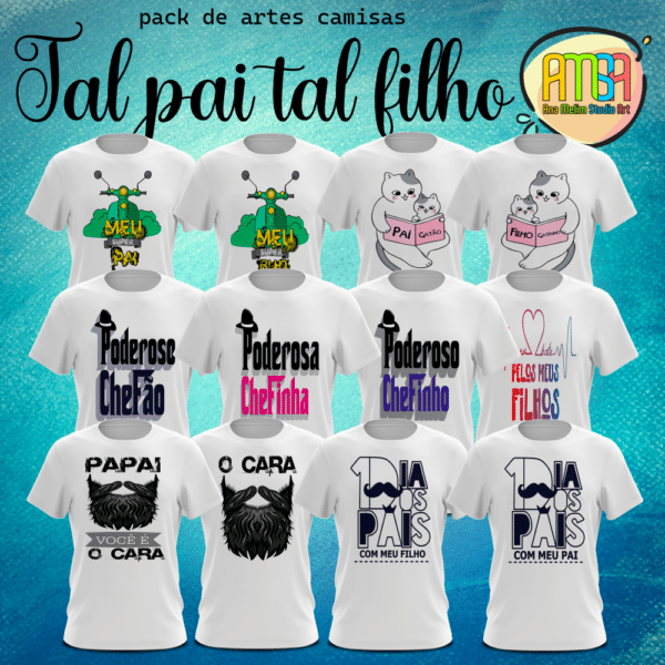ESTAMPAS TAL PAI TAL FILHOS CAMISAS - Image 3