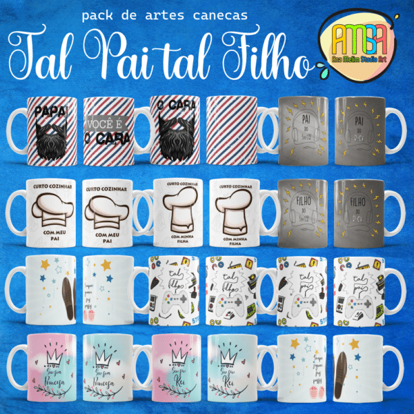 ESTAMPAS TAL PAI TAL FILHO CANECAS - Image 4