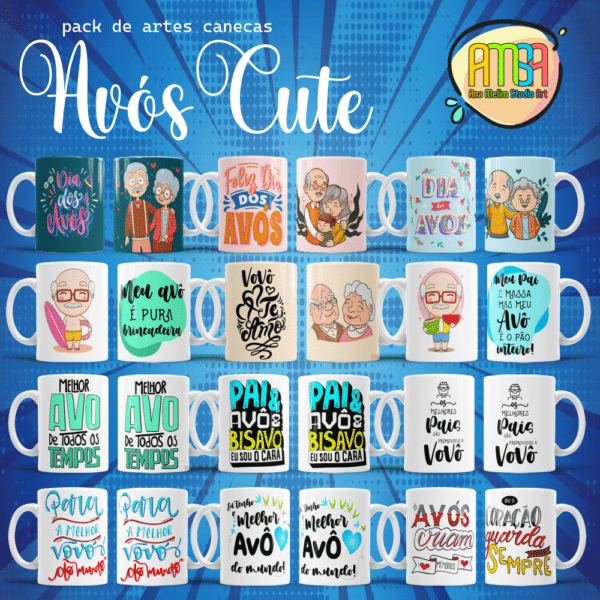 ESTAMPAS AVÓS CUTE CANECAS - Image 3