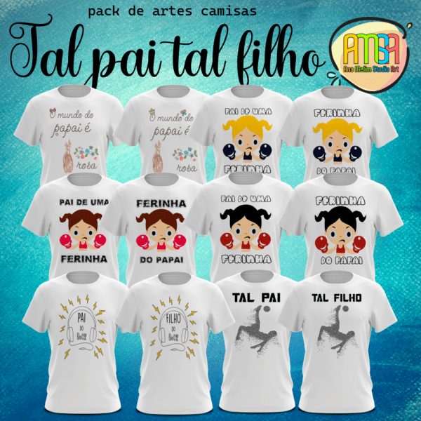 ESTAMPAS TAL PAI TAL FILHOS CAMISAS - Image 4