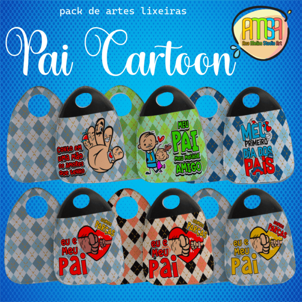 ESTAMPAS PAI CARTOON LIXEIRAS - Image 4