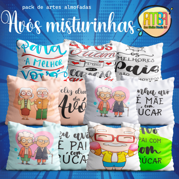 ESTAMPAS AVÓS MISTURINHA ALMOFADAS - Image 5