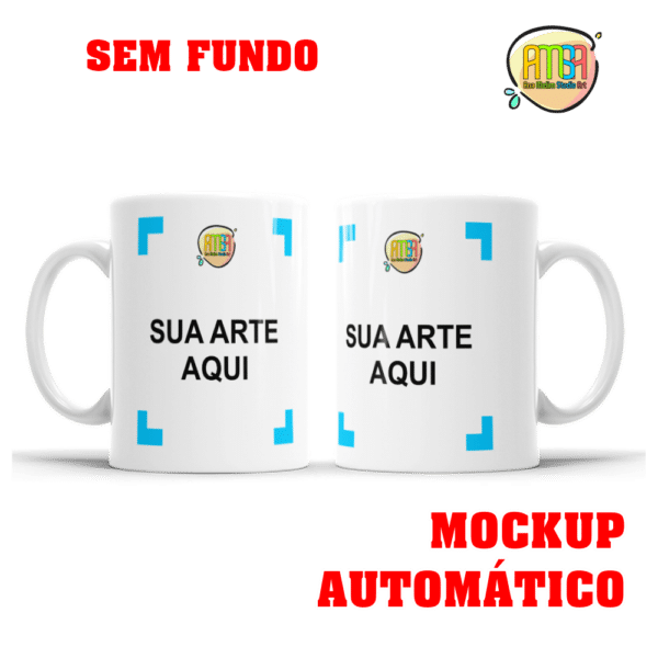MOCKUP AUTOMÁTICO CANECA SEM FUNDO