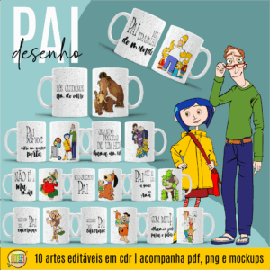 ESTAMPAS PAI DESENHO CANECAS