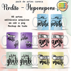 ESTAMPAS PERDÃO - HOPONOPONO CANECAS