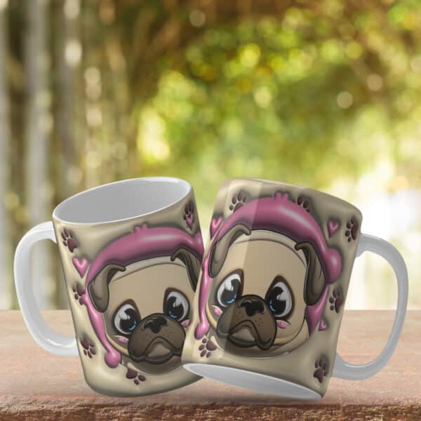 ESTAMPAS PUG CANECAS - Imagem 2