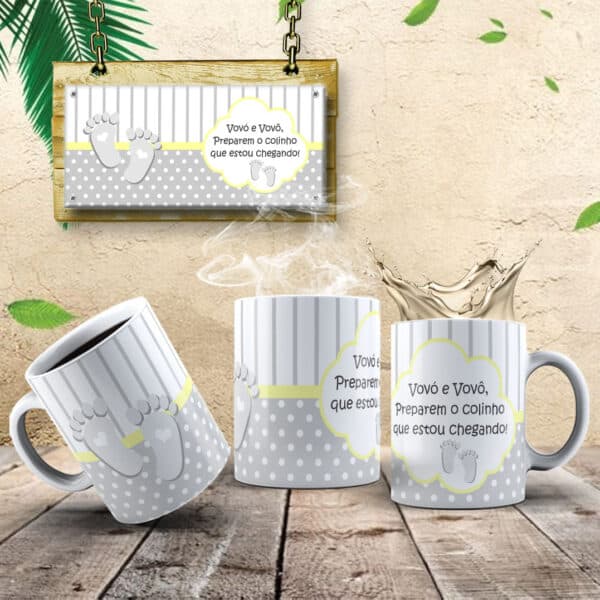 ESTAMPAS VOVÓ ESTOU CHEGANDO CANECAS - Image 2