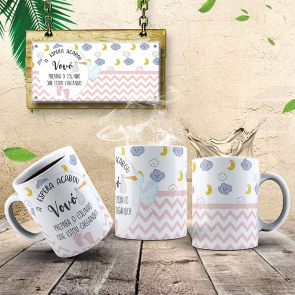 ESTAMPAS VOVÓ ESTOU CHEGANDO CANECAS