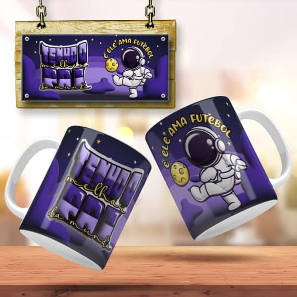 ESTAMPAS PAI ASTRONAUTA BUBBLE CANECAS - Image 8