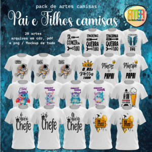 ESTAMPAS PAI E FILHOS CAMISAS