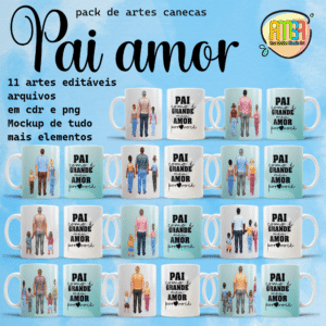ESTAMPAS PAI AMOR CANECAS