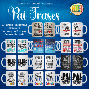 ESTAMPAS PAI FRASES CANECAS