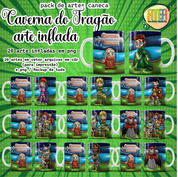 ESTAMPAS CAVERNA DO DRAGÃO INFLADA (BUBBLE) - Image 2