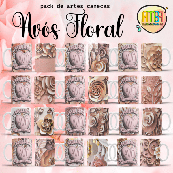 ESTAMPAS AVÓ FLORAL CANECAS - Image 2
