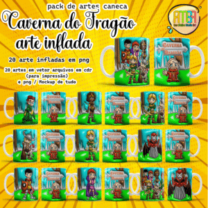 ESTAMPAS CAVERNA DO DRAGÃO INFLADA (BUBBLE)