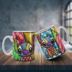 ESTAMPAS STITCH BUBBLE CANECAS