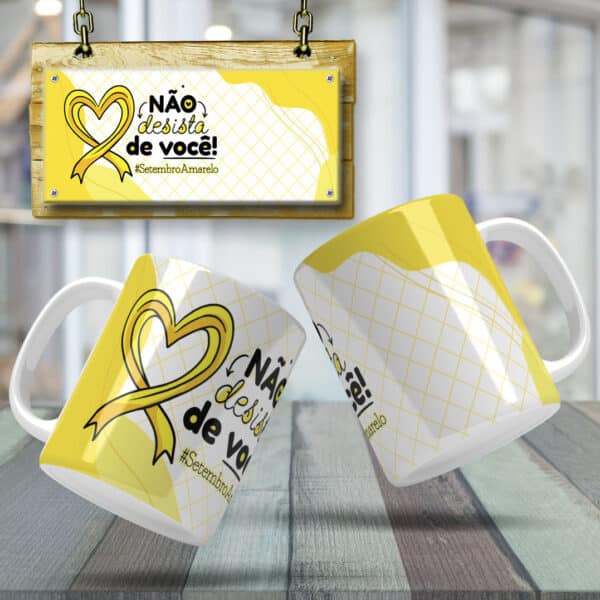 ESTAMPAS SETEMBRO AMARELO CANECAS