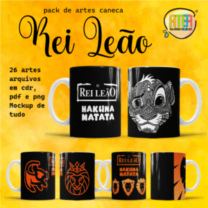 ESTAMPAS REI LEÃO CANECAS