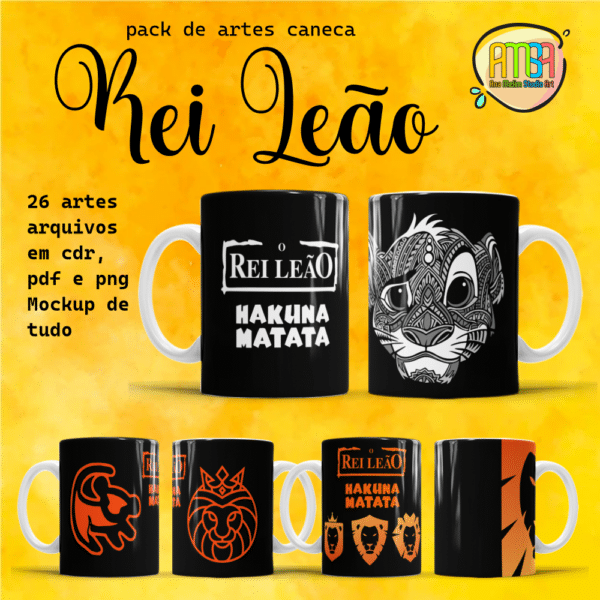 ESTAMPAS REI LEÃO CANECAS