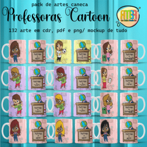 ESTAMPAS PROFESSORAS CARTOON CANECAS