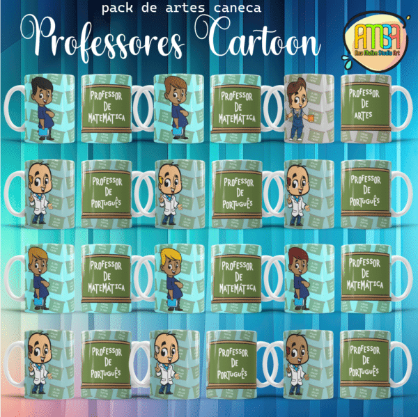 ESTAMPAS PROFESSORES CARTOON CANECAS - Image 10