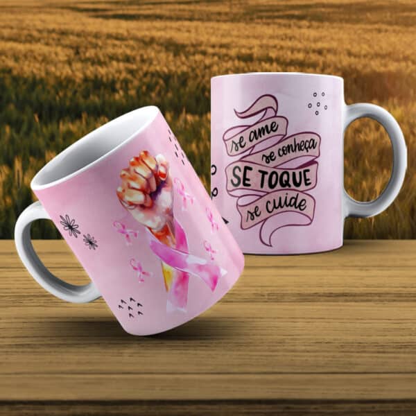 ESTAMPAS OUTUBRO ROSA 2023 CANECAS - Image 4