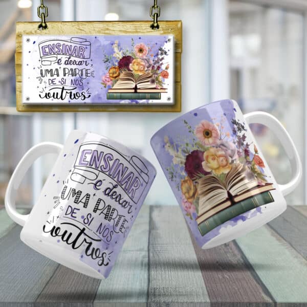 ESTAMPAS PROFESSORA LIVROS CANECAS - Image 4