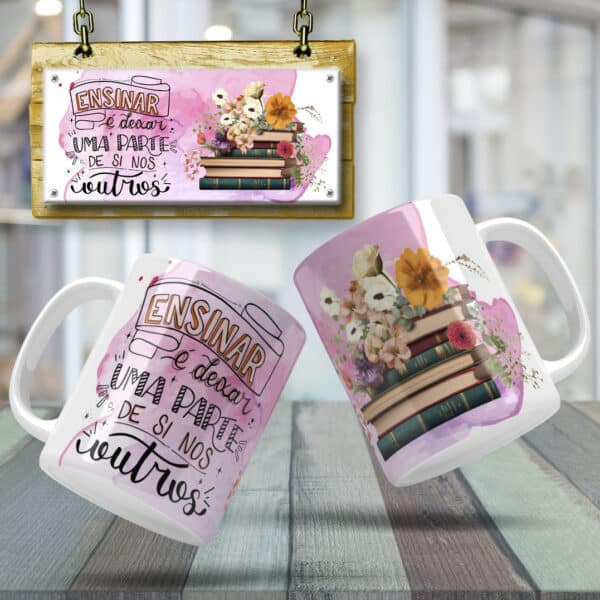 ESTAMPAS PROFESSORA LIVROS CANECAS - Image 7